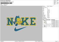 Nike Fish Embroidery File 6 sizes