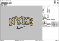 Nike Fox Embroidery File 6 sizes