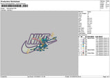 Nike Greninja Embroidery File 6 sizes