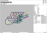 Nike Greninja Embroidery File 6 sizes