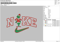 Nike Grinch V7 Embroidery File 6 sizes