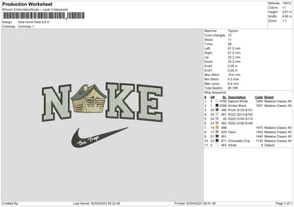 Nike Home Embroidery File 6 sizes