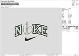 Nike Hookah Embroidery File 6 sizes