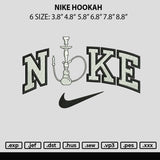 Nike Hookah Embroidery File 6 sizes