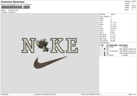 Nike jerry 03 Embroidery File 6 sizes