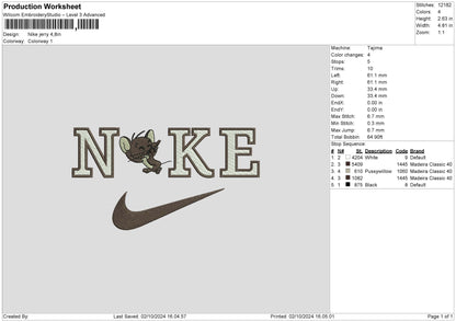 Nike Jerry 03 Embroidery File 6 size