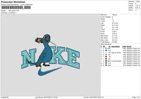 Nike Bird V2 Embroidery File 6 sizes