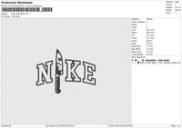 Nike Knife Mike Embroidery File 6 sizes