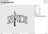 Nike Knife Mike Embroidery File 6 sizes