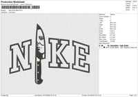 Nike Knife Mike Embroidery File 6 sizes