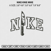 Nike Knife Mike Embroidery File 6 sizes