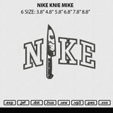 Nike Knife Mike Embroidery File 6 sizes