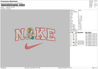 Nike Lola V2 Embroidery File 4 size