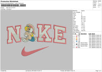 Nike Lola V2 Embroidery File 4 size