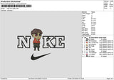 Nike Man Chibi Embroidery File 6 sizes