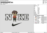 Nike Man Chibi Embroidery File 6 sizes