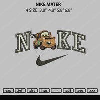 Nike Mater Embroidery File 4 sizes
