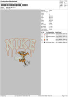 Nike Tiger Melt 02 Embroidery File 6 sizes