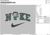 Nike Michael Myer Embroidery File 5 sizes