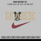 Nike Mickey V5 Embroidery File 6 sizes