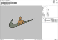 Nike Mike Tyson Embroidery File 5 sizes