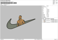 Nike Mike Tyson Embroidery File 5 sizes