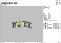 Nike Minion Embroidery File 6 sizes