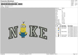 Nike Minion Embroidery File 6 sizes