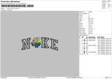 Nike Minion V02 Embroidery File 4 sizes