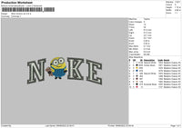 Nike Minion V02 Embroidery File 4 sizes