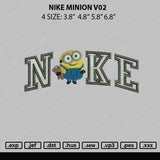 Nike Minion V02 Embroidery File 4 sizes