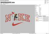 Nike Kiss Love V1 Embroidery File 6 sizes