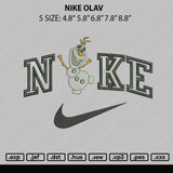 Nike Olav Embroidery File 5  sizes