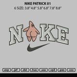 Nike Patric 01 Embroidery File 6 sizes