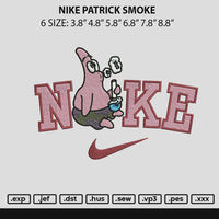 Nike Patrick Smoke Embroidery File 6 sizes