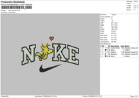 Nike Peanut Embroidery File 6 sizes