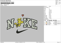 Nike Peanut Embroidery File 6 sizes