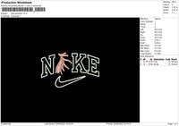Nike Pendant Embroidery File 6 sizes