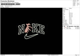 Nike Pendant Embroidery File 6 sizes