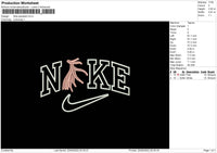 Nike Pendant Embroidery File 6 sizes