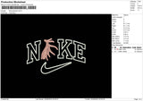 Nike Pendant Embroidery File 6 sizes