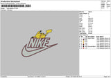 Nike Pikachu V3 Embroidery File 6 sizes