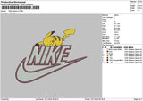 Nike Pikachu V3 Embroidery File 6 sizes