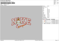 Nike Pooh V3 Embroidery File 6 sizes