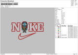 Nike Sally Chibi Embroidery File 6 sizes