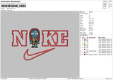 Nike Sally Chibi Embroidery File 6 sizes