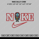 Nike Sally Chibi Embroidery File 6 sizes