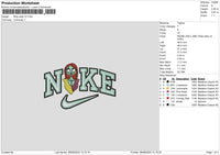 Nike Sally V3 Embroidery File 6 sizes