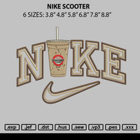 Nike Scooter Embroidery File 6 sizes