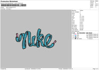 Nike Shoelace Embroidery Fil 6 sizes